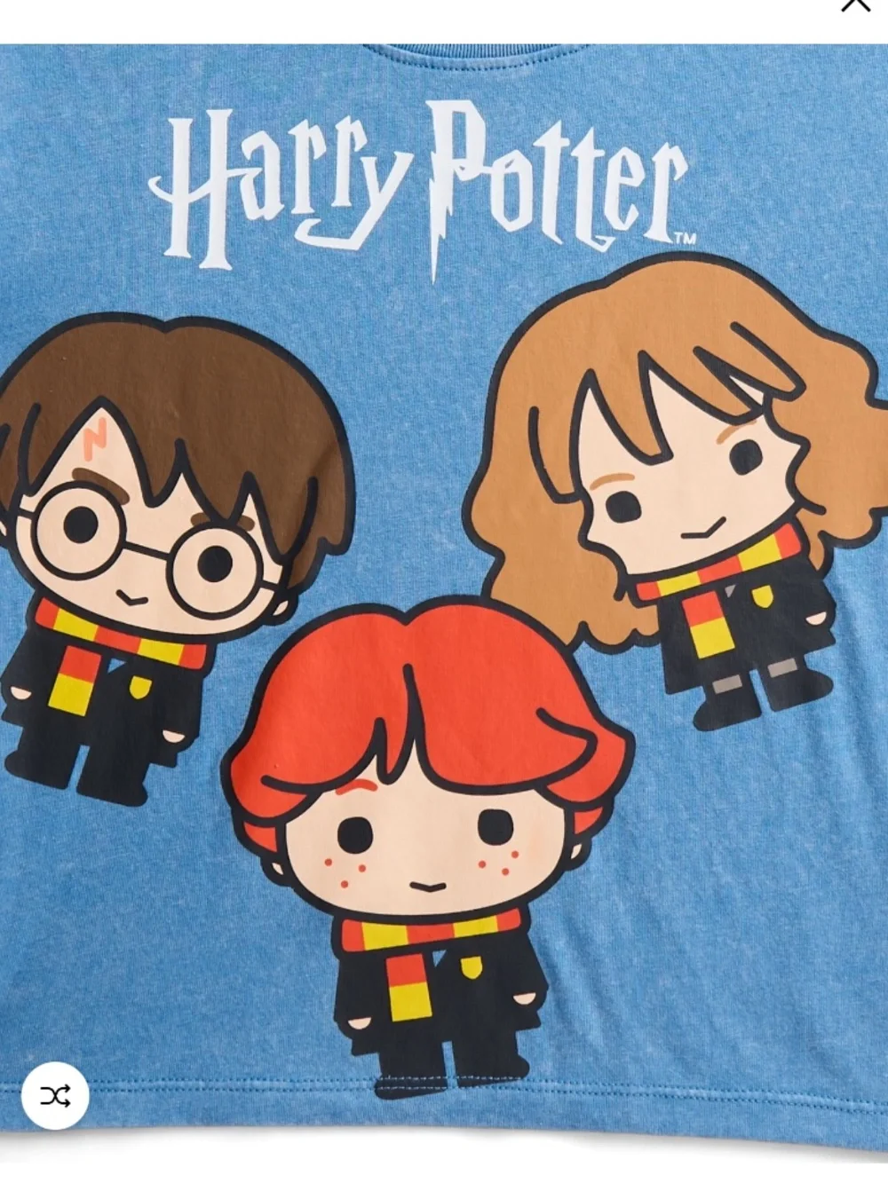 Harry Potter Toddler Blue Unisex Graphic Short Sleeve Tee Shirt Size 5T NWT